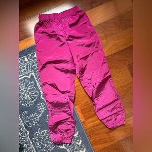 GAP Magenta Satin Joggers